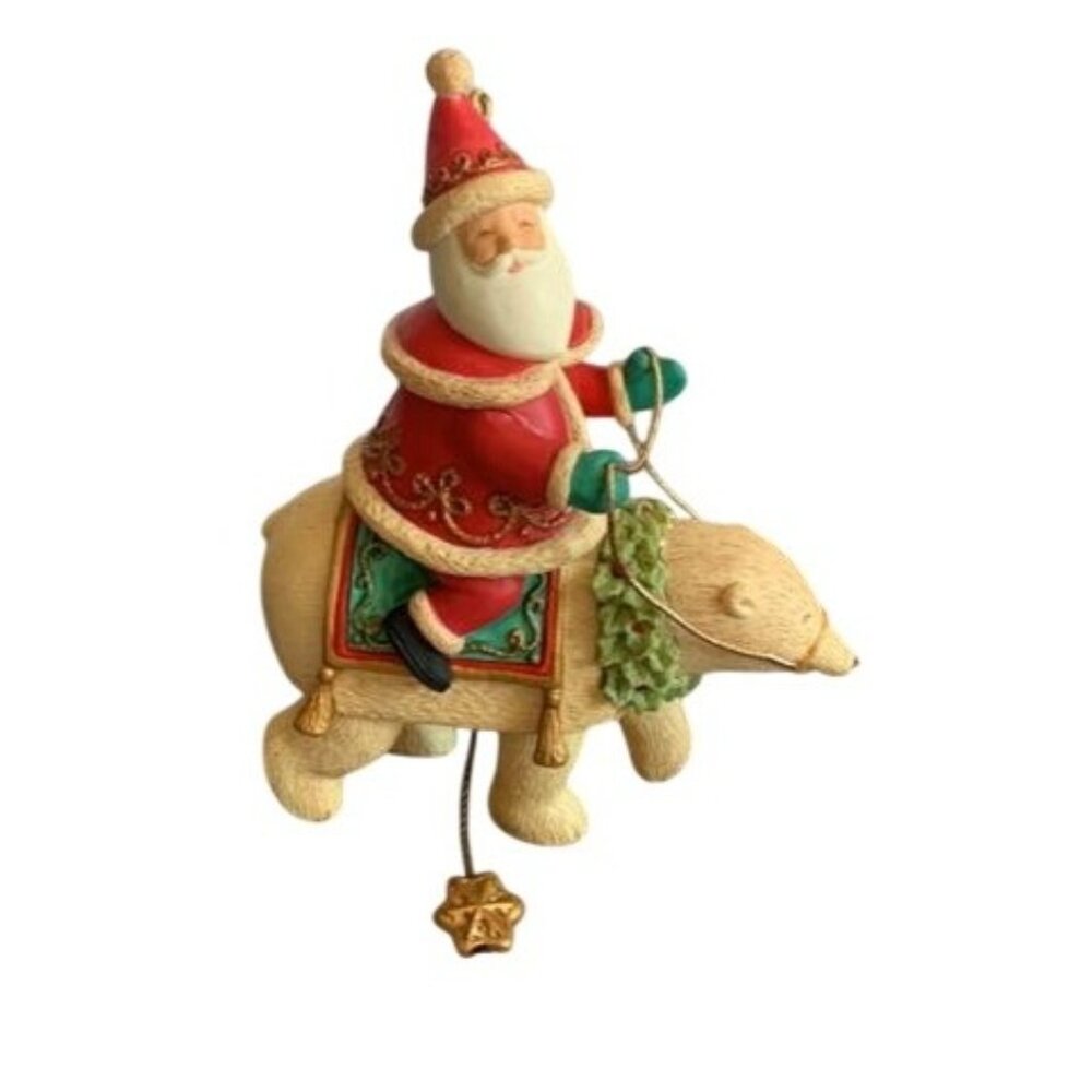Hallmark Santas Magical Collectors Series Yuletide Treasure Ornament 2009 Santa